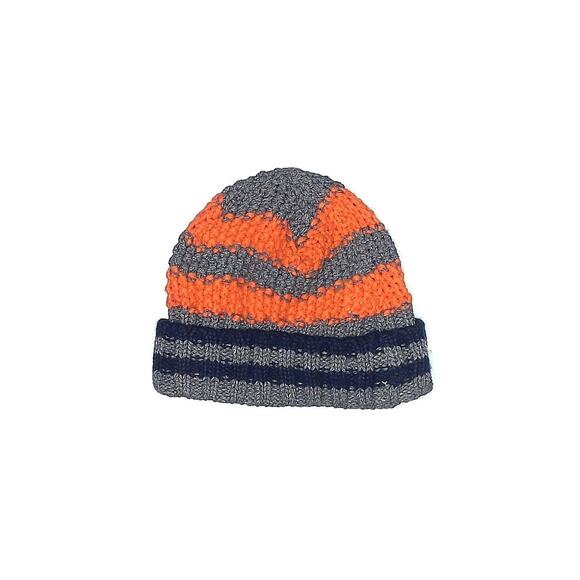 Baby Gap | Gray, Orange, Navy Striped Beanie | M/L Toddlers - Picture 1 of 5